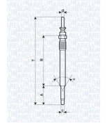 MAGNETI MARELLI - 062900009304 - UC16AСвеча накалив.Opel Astra G 2.0 98-05